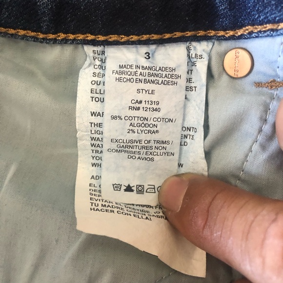 Garage Super Skinny Night Sky Blue Denim Jeans Size 3 NWT - Picture 5 of 7